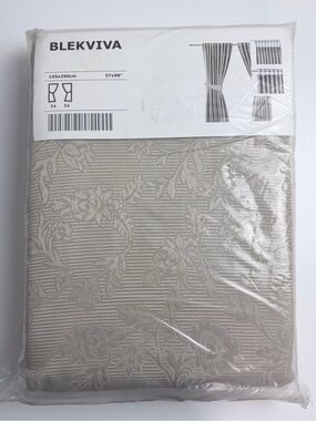 IKEA Blekviva Curtains Size 57 x 98 NWT 1 Pair
